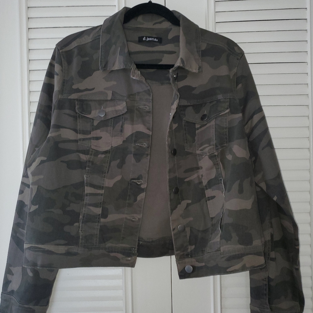 D Jeans Camouflage Denim Jacket XL